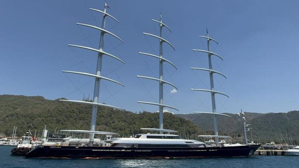 Dünyanın en büyük yatları arasında gösteriliyor Maltese Falcon Marmariste