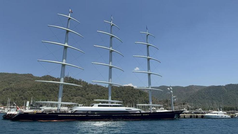 Dünyanın en büyük yatları arasında gösteriliyor Maltese Falcon Marmariste
