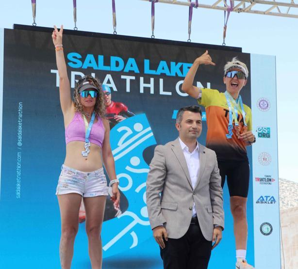 Salda Gölünde ilk Triatlon heyecanı