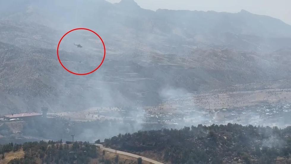 Şırnak’ta örtü yangını: Soğutma çalışmaları sürüyor