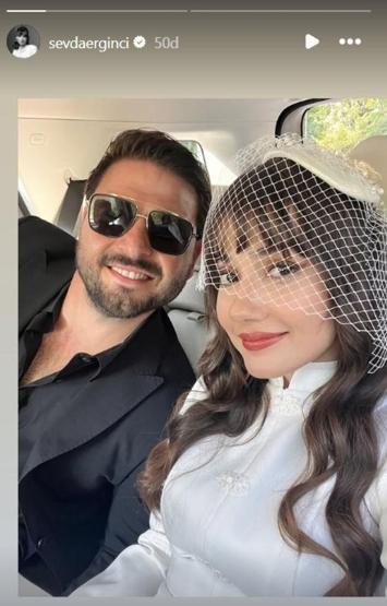 Sevda Erginci evlendi Güzel yıldız sade gelinliğiyle göz kamaştırdı KUĞU GİBİ