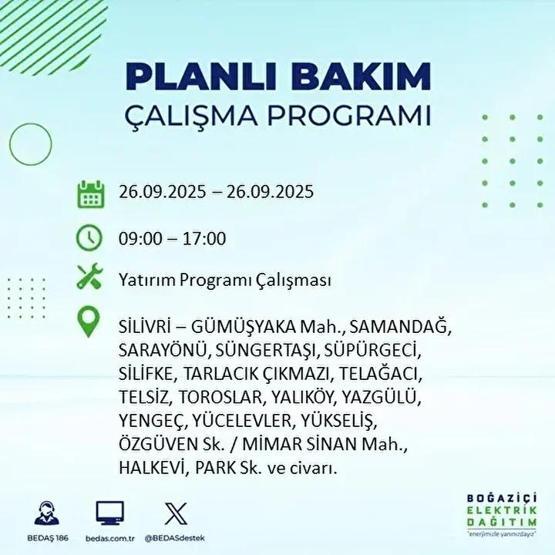 26 EYLÜL İSTANBUL ELEKTRİK KESİNTİSİ: 23 İlçede Elektrik Yok İstanbul Elektrik Kesintisi Ne Zaman Bitecek Kesintiden Hangi İlçeler Etkilenecek
