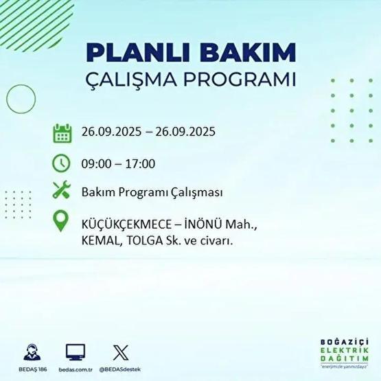 26 EYLÜL İSTANBUL ELEKTRİK KESİNTİSİ: 23 İlçede Elektrik Yok İstanbul Elektrik Kesintisi Ne Zaman Bitecek Kesintiden Hangi İlçeler Etkilenecek