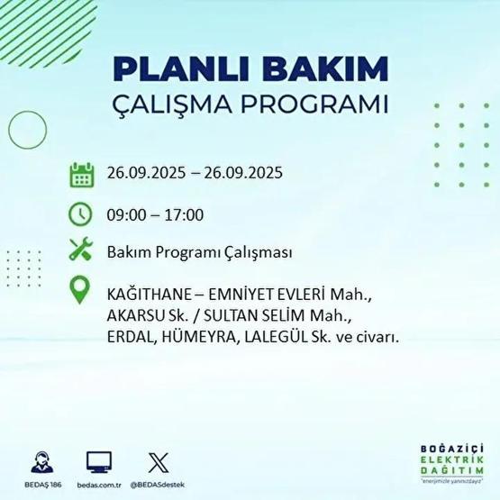 26 EYLÜL İSTANBUL ELEKTRİK KESİNTİSİ: 23 İlçede Elektrik Yok İstanbul Elektrik Kesintisi Ne Zaman Bitecek Kesintiden Hangi İlçeler Etkilenecek
