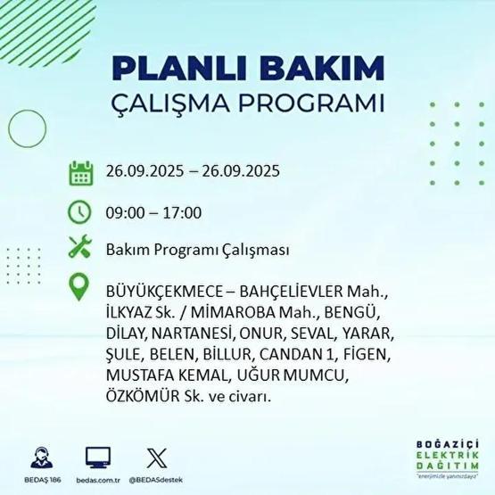 26 EYLÜL İSTANBUL ELEKTRİK KESİNTİSİ: 23 İlçede Elektrik Yok İstanbul Elektrik Kesintisi Ne Zaman Bitecek Kesintiden Hangi İlçeler Etkilenecek