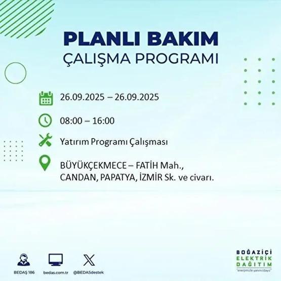 26 EYLÜL İSTANBUL ELEKTRİK KESİNTİSİ: 23 İlçede Elektrik Yok İstanbul Elektrik Kesintisi Ne Zaman Bitecek Kesintiden Hangi İlçeler Etkilenecek