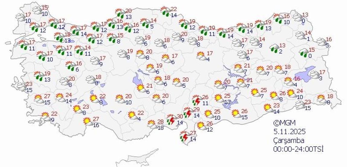 SON DAKİKA HAVA DURUMU 1 KASIM 2025 | Ankara, İzmir, İstanbulda bugün hava nasıl olacak Göz gözü görmeyecek Meteoroloji il il hava durumu