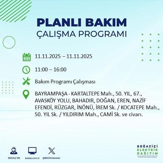 11 KASIM İSTANBUL ELEKTRİK KESİNTİSİ: BEDAŞ Duyurdu İstanbulda Büyük Elektrik Kesintisi İstanbulda Elektrikler Ne Zaman Gelecek, Hangi İlçeler Etkilenecek
