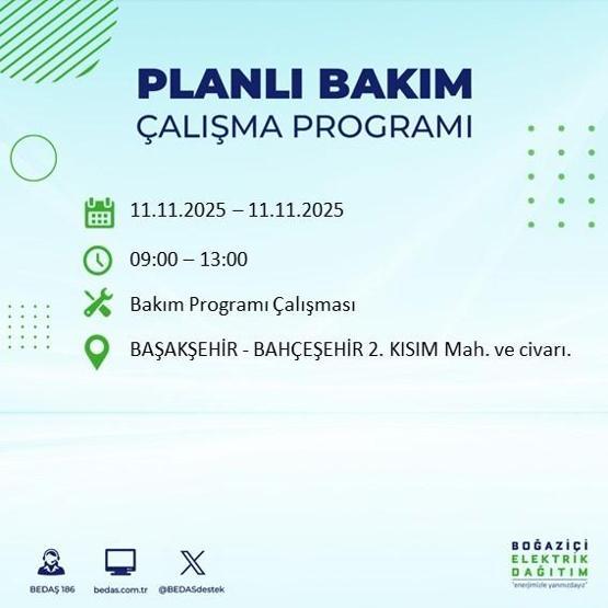 11 KASIM İSTANBUL ELEKTRİK KESİNTİSİ: BEDAŞ Duyurdu İstanbulda Büyük Elektrik Kesintisi İstanbulda Elektrikler Ne Zaman Gelecek, Hangi İlçeler Etkilenecek