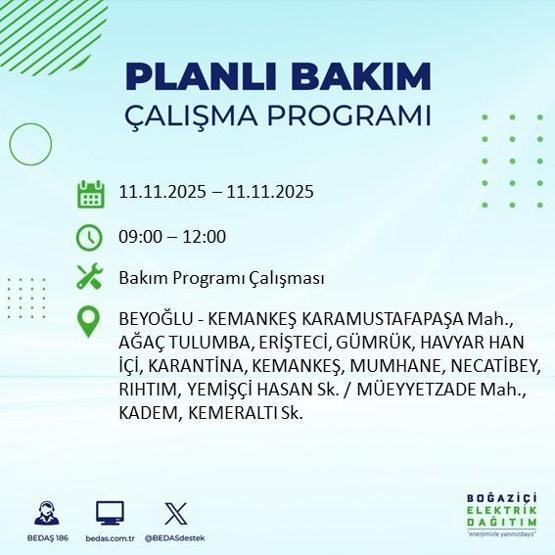 11 KASIM İSTANBUL ELEKTRİK KESİNTİSİ: BEDAŞ Duyurdu İstanbulda Büyük Elektrik Kesintisi İstanbulda Elektrikler Ne Zaman Gelecek, Hangi İlçeler Etkilenecek
