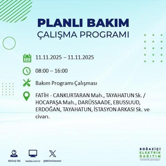11 KASIM İSTANBUL ELEKTRİK KESİNTİSİ: BEDAŞ Duyurdu İstanbulda Büyük Elektrik Kesintisi İstanbulda Elektrikler Ne Zaman Gelecek, Hangi İlçeler Etkilenecek