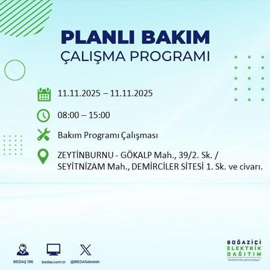 11 KASIM İSTANBUL ELEKTRİK KESİNTİSİ: BEDAŞ Duyurdu İstanbulda Büyük Elektrik Kesintisi İstanbulda Elektrikler Ne Zaman Gelecek, Hangi İlçeler Etkilenecek