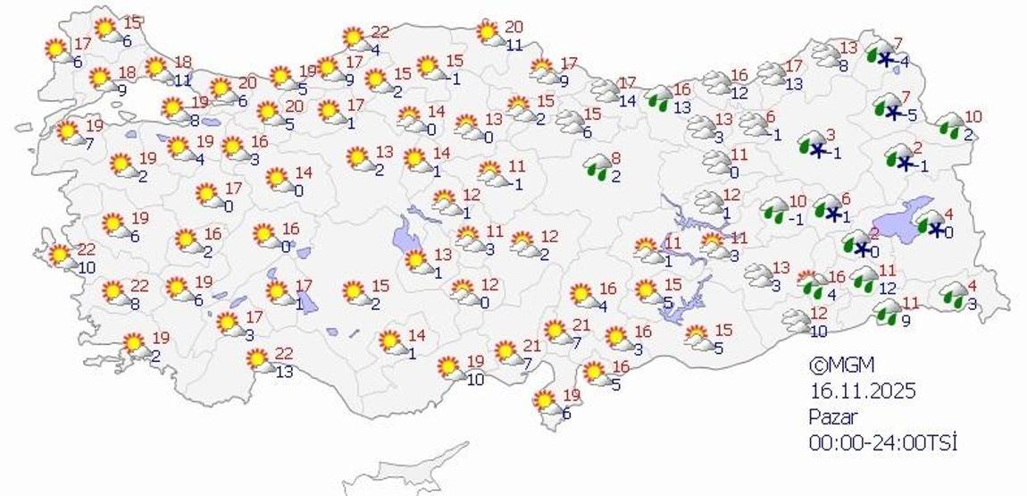 SON DAKİKA HAVA DURUMU HABERLERİ 13 KASIM 2025 | Bugün hava nasıl olacak Meteorolojiden uyarı: Niğde, Kayseri, Sivas, Samsun, Ordu, Giresun...