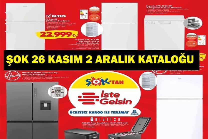 ŞOK 26 KASIM - 2 ARALIK İNDİRİM KATALOĞU ŞOKta bu hafta neler var İşte ŞOK 26 Kasım 2 Aralık indirimleri