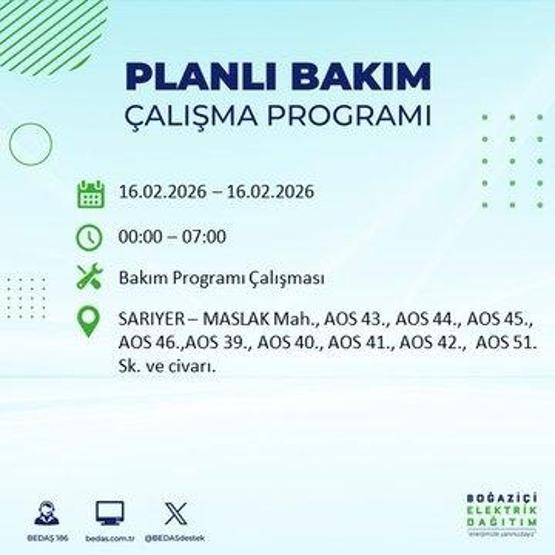 16 ŞUBAT İSTANBUL ELEKTRİK KESİNTİSİ BEDAŞ: İstanbulda Elektrikler Ne Zaman Gelecek 23 İlçede Saatler Süren Kesinti Yaşanacak