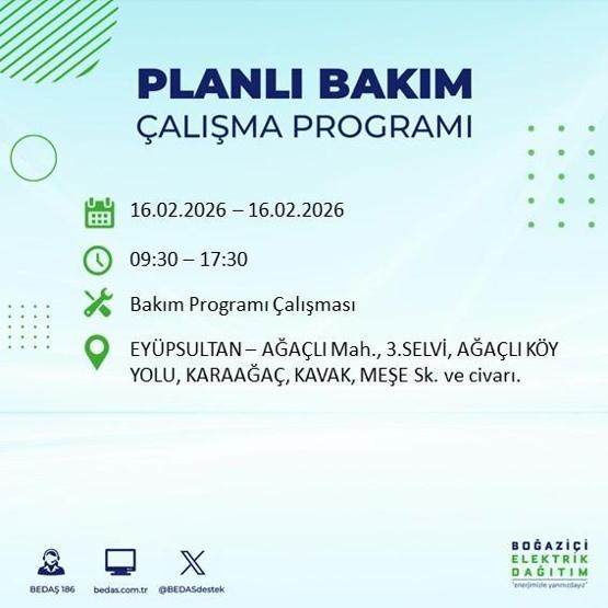 16 ŞUBAT İSTANBUL ELEKTRİK KESİNTİSİ BEDAŞ: İstanbulda Elektrikler Ne Zaman Gelecek 23 İlçede Saatler Süren Kesinti Yaşanacak