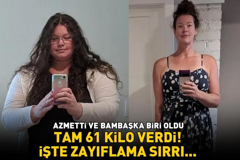 36 yaşında 61 kilo vermeyi başardı Zayıflama sırrı şaşırttı Edindiği alışkanlıklar sayesinde bambaşka biri oldu