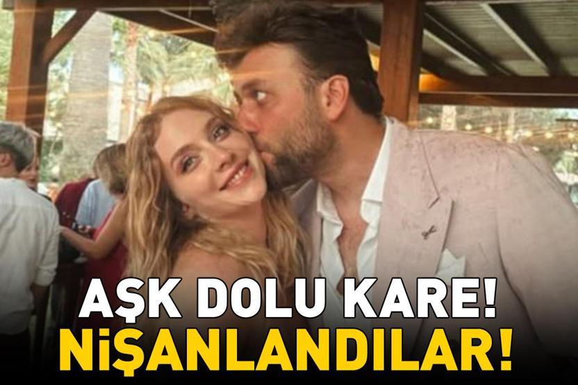 NİŞANLANDILAR Aşk-ı Memnunun Pelini Hayal Köseoğlu ile Ersoy Nezir Çınarlının mutlu günü