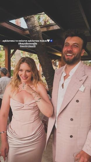 NİŞANLANDILAR Aşk-ı Memnunun Pelini Hayal Köseoğlu ile Ersoy Nezir Çınarlının mutlu günü