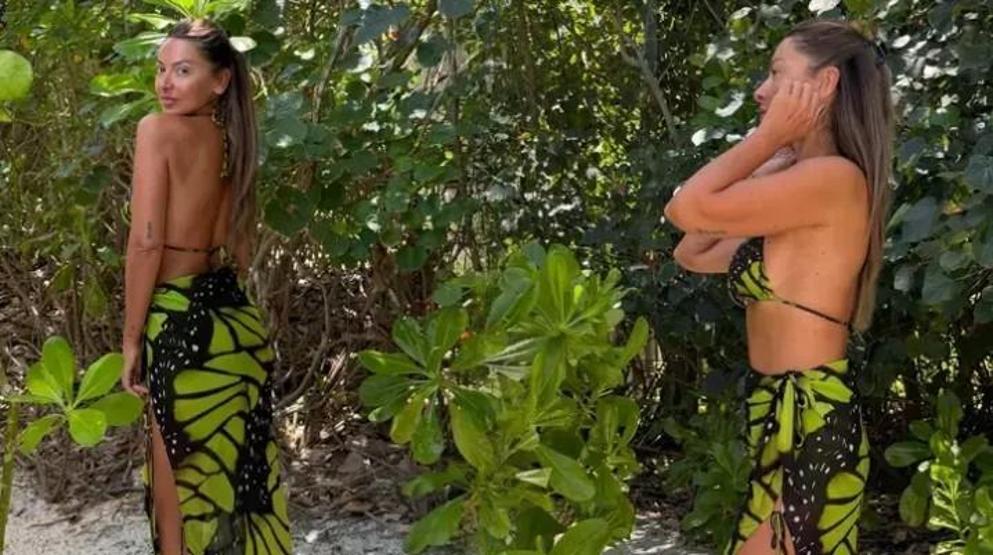 Hadise tatilde doğal haliyle gündem oldu Makyajsız paylaşımına beğeni yağdı
