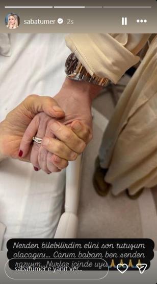 SABA TÜMERİ YIKAN ÖLÜM Babası Yalçın Tümere böyle veda etti: Nereden bilebilirdim elini son tutuşum olacağını...