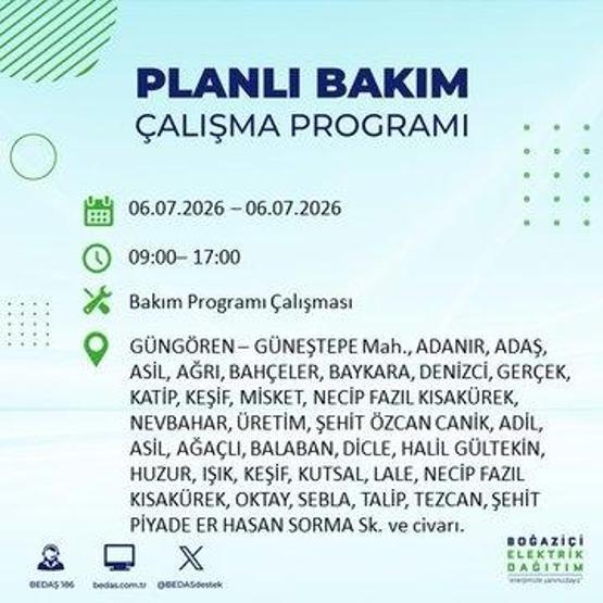 İSTANBUL ELEKTRİK KESİNTİSİ 6 TEMMUZ: İstanbul Elektrik Kesintisi Kaç Saat Sürecek 19 İlçede Uzun Süren Kesinti Yaşanacak