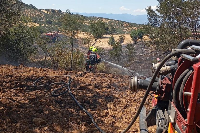 Balıkesirde 2 ilçede orman yangını Ekipler müdahale ediyor