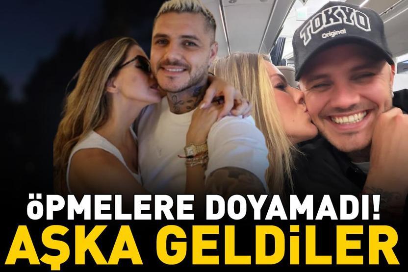 ÖPMELERE DOYAMADI Mauro Icardi ile China Suarez aşka geldi