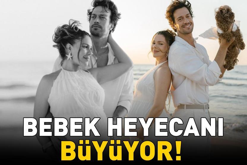 Feyyaz Şerifoğlu ile Merve Dinçkoldan doğum öncesi pozlar: En güzel bekleyişimiz sensin kızım