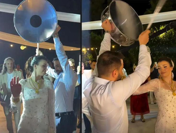 8 Bilezik, 2 Gelin Seti Düğüne Damga Vurdu... Kadir Ezildi Kardeşinin Düğününde Altın Yağdırdı