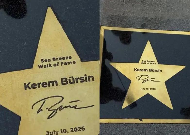 Kerem Bürsin Kariyerinde Bir İlk Yaşadı Dünyaca Ünlü Yıldızlarla Aynı Listede: Şöhret Yoluna Yıldızı Eklendi....