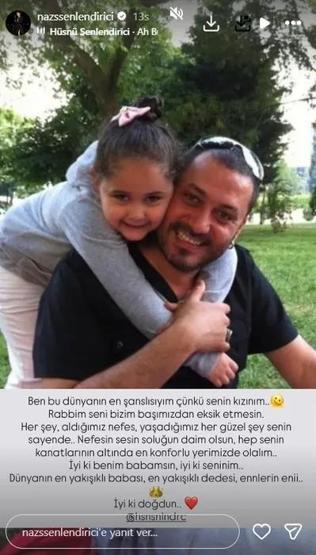 Hüsnü Şenlendirici’ye Kızından Kalpleri Isıtan Doğum Günü Mesajı