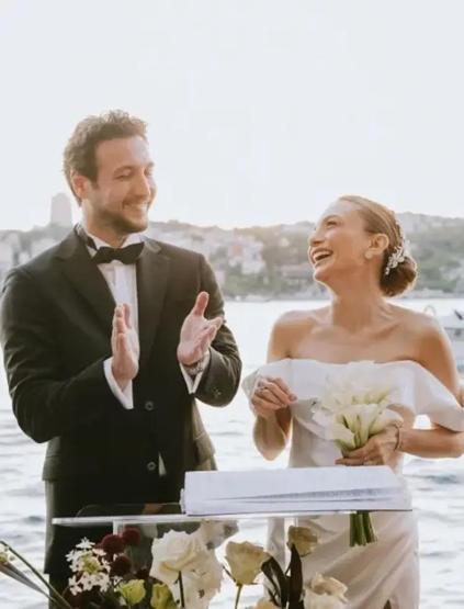 İki Yıllık Aşkta Mutlu Son Damla Sönmez ve İlkay Akıncı Evlendi... İşte Düğünden Kareler
