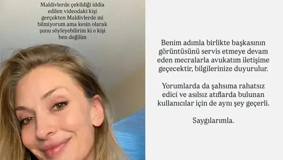 Maldivler Görüntüleri Gündem Oldu Yasemin Kay Allen Yasal İşlem Başlatıyor: O Kişi Ben Değilim