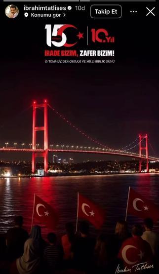 ÜNLÜLERDEN 15 TEMMUZ MESAJLARI Tüm şehitlerimizi saygı, rahmet ve minnetle anıyoruz