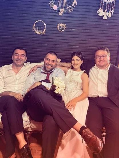 Düzcede şenlikli düğün Çukurun Metini Cem Uslu, Gubse Ceren Geçalp ile evlendi
