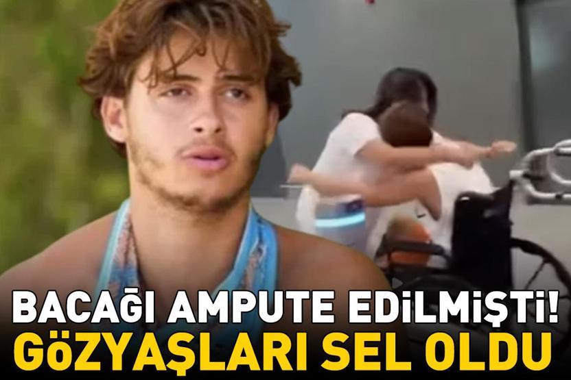 Bacağı ampute edilmişti Survivor Yunanistanın şampiyonu Stavros Floros ülkesine döndü Gözyaşlarıyla karşılandı