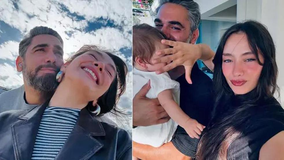 Neslihan Atagül ve Kadir Doğulu’dan Oğulları Azizle Mutlu Aile Pozu Yine Aynı Şeyi Yaptılar... Dikkat Çeken Detay