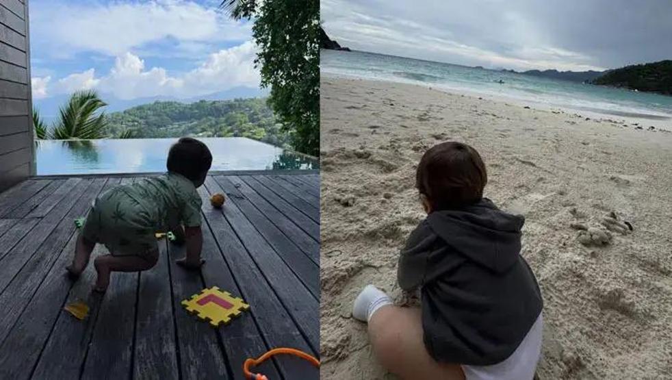 Neslihan Atagül ve Kadir Doğulu’dan Oğulları Azizle Mutlu Aile Pozu Yine Aynı Şeyi Yaptılar... Dikkat Çeken Detay