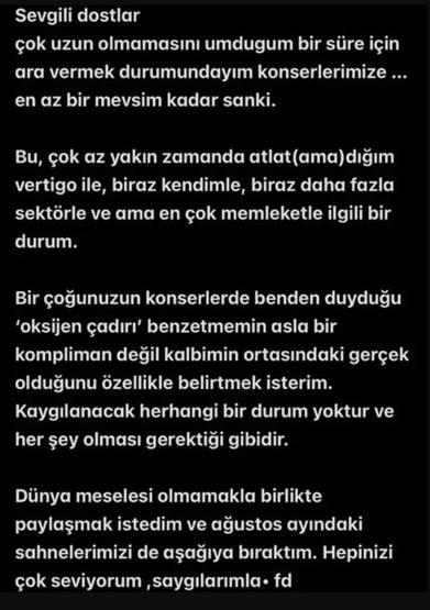 Feridun Düzağaç’tan Üzen Haber Sahnelere Ara Veriyor