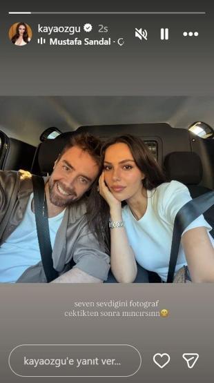 Özgü Kaya ile Murat Dalkılıçtan aşk dolu poz: Seven sevdiğini fotoğraf çektikten sonra mıncırsın