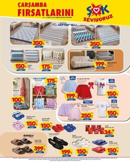 ŞOK AKTÜEL KATALOĞU 5-11 AĞUSTOS: ŞOKta bu hafta neler var Hangi ürünler indirimde 6lı Frezya Kase, Kilim, Koltuk Örtüsü, Peştemal, Dijital Baskılı Plaj Çantası, Elektrikli Semaver...