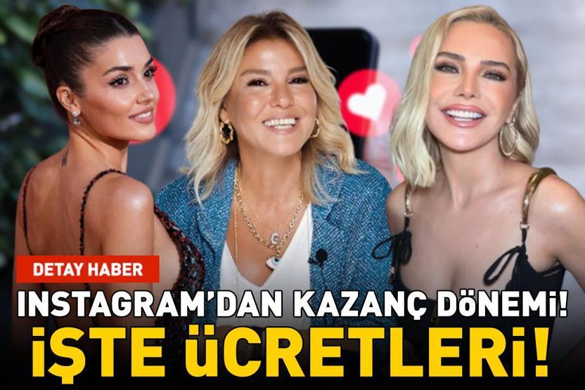 Instagramdan kazanç dönemi Hande Erçel, Ece Erken, Gülben Ergen... Ünlüler abonelikten ne kadar kazanıyor
