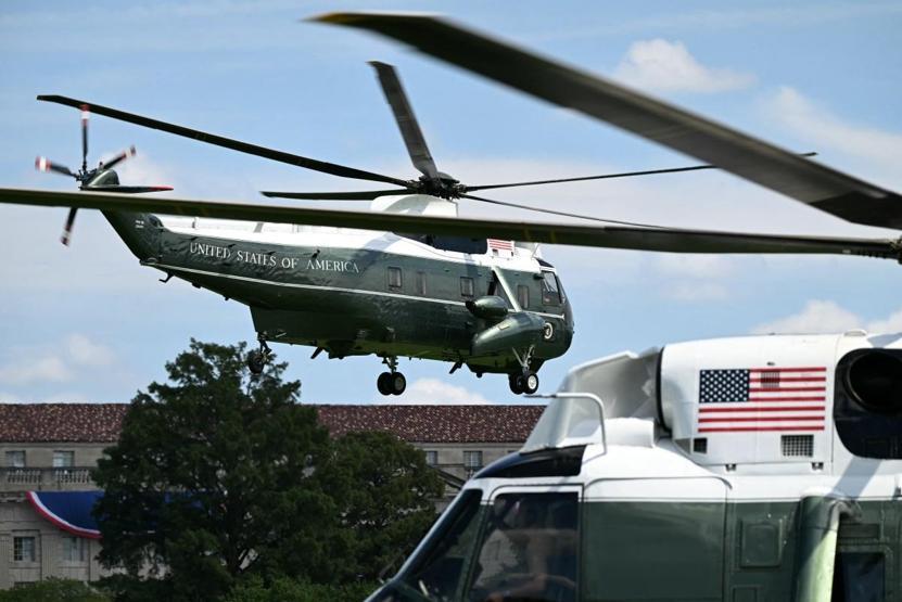Trumpın helikopteri ile havada tehlikeli yakınlaşma: Soruşturma başlatıldı