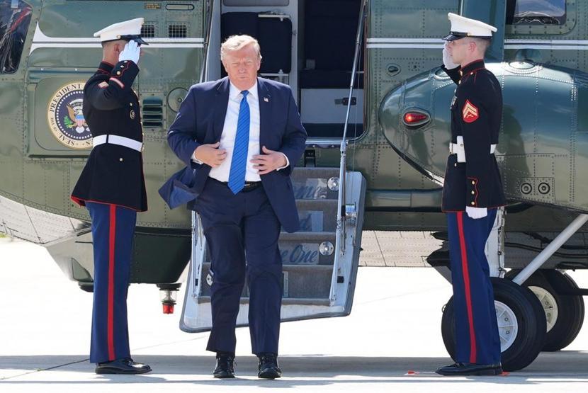 Trumpın helikopteri ile havada tehlikeli yakınlaşma: Soruşturma başlatıldı
