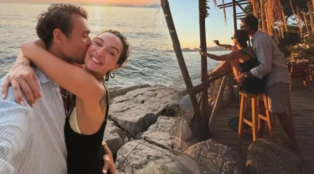 Birce Akalay ile Hakan Kurtaş’tan Romantik Tatil Pozları