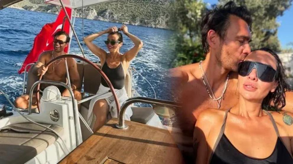 Birce Akalay ile Hakan Kurtaş’tan Romantik Tatil Pozları