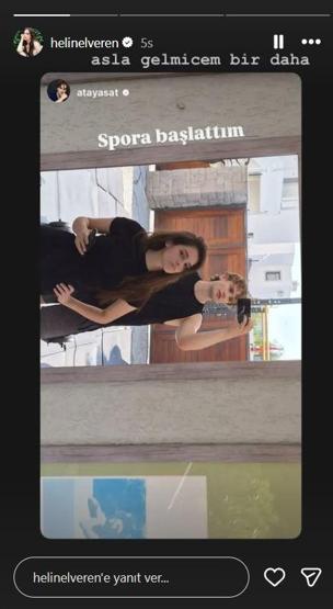 Daha 17nin yıldızları Ata Yaşat ve Helin Elveren sanal medyayı salladı Spora başlattım