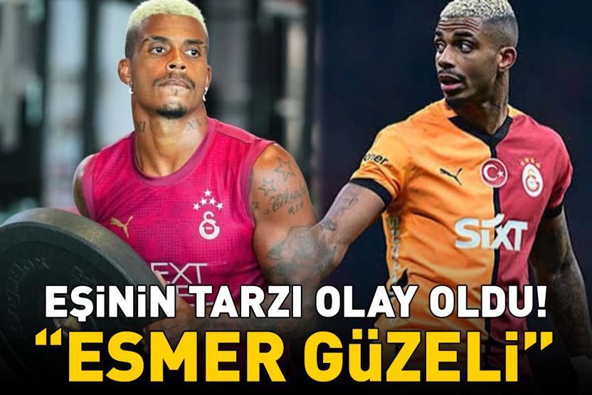 Galatasarayın yıldızı Mario Leminanın eşine bakın Tarzı olay oldu: ESMER GÜZELİ