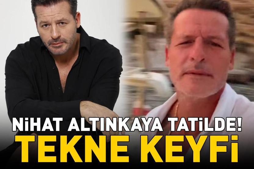 Uzak Şehirin Doktor Yalçını Nihat Altınkayanın tekne tatili Bodrumda güneş ve denizin keyfini çıkardı